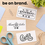 Business Card Logo Stamp