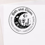 Celestial Garden Address Stamp