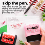 Holiday Hollies Christmas Address Stamp