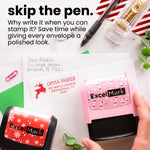 Reindeer Address Stamp