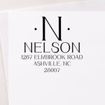 Chrysalara Modern Address Stamp