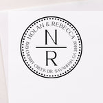 Chrysalara Round Address Stamp