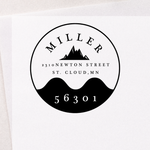 Circle Mountain Address Stamp