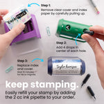 Metro Line Address Stamp