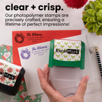Evergreen Bow Address Stamp