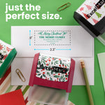 Holiday Hollies Christmas Address Stamp