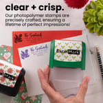 Pine Cones Address Stamp