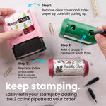 Pine Cones Address Stamp