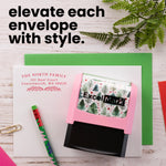 Winter Laurel Address Stamp