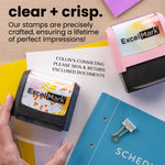 ExcelMark Pre-Inked Stamps - Made in the USA