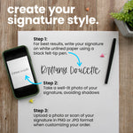 Pre-Inked Signature Stamp