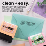 Couple Script Monogram Address Stamp