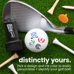 Azalea Monogram Golf Ball Stamp