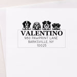 Custom Pet Lovers Address Stamp (display up to 4 pets)