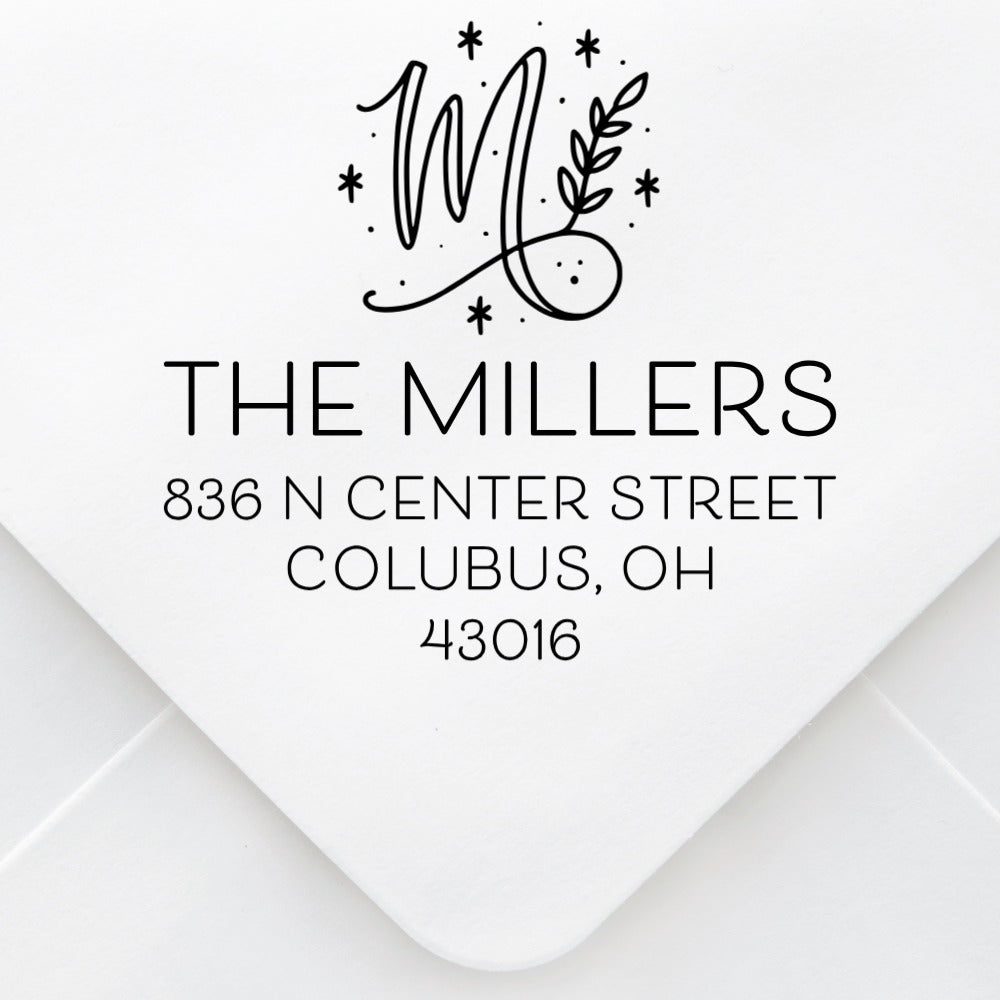 Deco Script Address Stamp – RubberStamps.com
