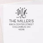Deco Script Address Stamp
