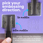 Decorative Split Monogram Embosser
