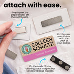 Custom Full Color Print Name Badge - Style 1
