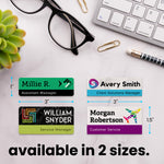 Custom Full Color Print Name Badge - Style 1