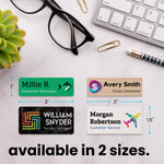 Custom Full Color Print Name Badge - Style 2