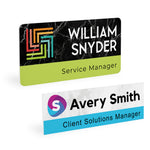 Custom Full Color Print Name Badge - Style 1