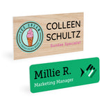 Custom Full Color Print Name Badge - Style 2