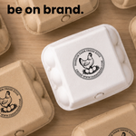 Egg Carton Logo Stamp