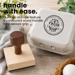 Egg Carton Logo Stamp