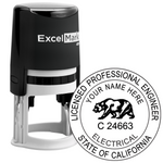 California Electrical Engineer (Bear in the Middle) Seal Stamp