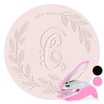 Script Swirl Wreath Monogram Embosser
