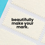 1" by 2" Rectangle Crème Paper Seals (Pack of 40)