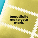 1" by 2" Rectangle Gold Foil Seals (Pack of 40)