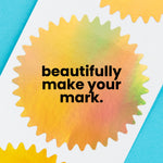 2" Round Iridescent Gold Foil Seals (Pack of 40)