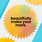1-5/8" Round Iridescent Gold Foil Seals (Pack of 40)