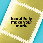 1-5/8" Square Gold Foil Seals (Pack of 40)