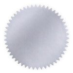 2" Round Iridescent Silver Foil Seals (Pack of 40)