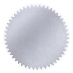 1-5/8" Round Silver Foil Seals (Pack of 40)
