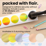 1-5/8" Round Gold Foil Seals (Pack of 40)