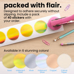 1-5/8" Round Gold Foil Seals (Pack of 40)