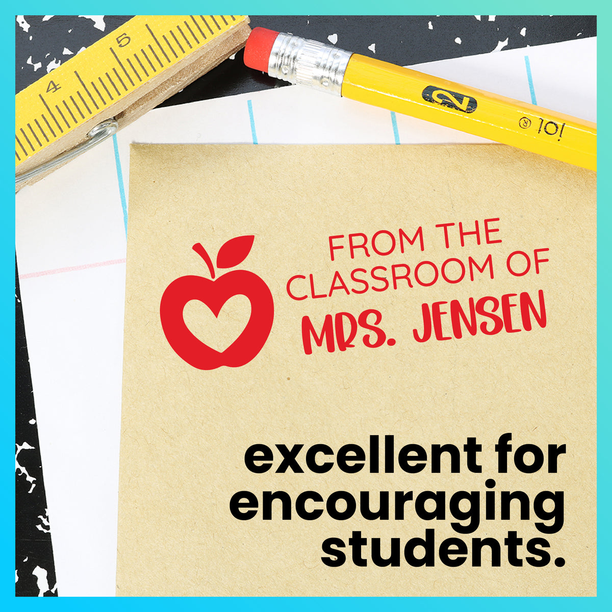 Custom From the Classroom Of Stamp – RubberStamps.com