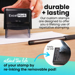 ExcelMark A-1848 Self-Inking Stamp