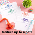 Custom Pet Lovers Address Stamp (display up to 4 pets)