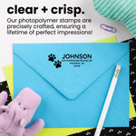 Double Paw Print Address Stamp
