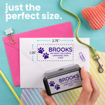 Double Paw Print Address Stamp