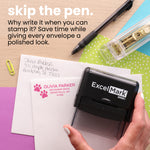 Double Paw Print Address Stamp