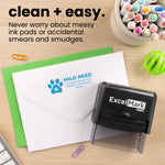 Paw Print Monogram Address Stamp