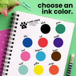 Paw Print Monogram Address Stamp