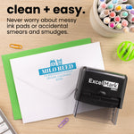 Solid Name Custom Pet Address Stamp (display up 4 pets)
