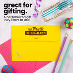 Solid Name Custom Pet Address Stamp (display up 4 pets)