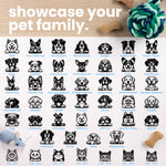 Solid Name Custom Pet Address Stamp (display up 4 pets)